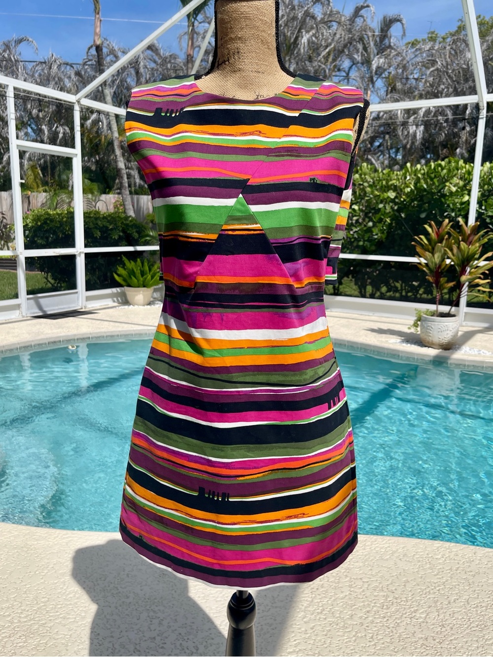 Kate Spade Saturday Sunset Stripe Mini Dress - Size 4